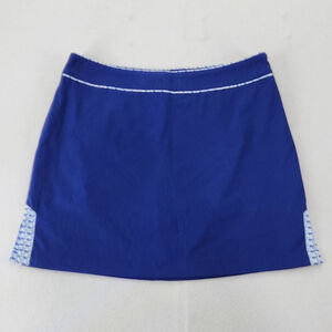 Vineyard Vines Womens Skirt Size 8 Blue White Tenniscore Golf Preppy Beachwear